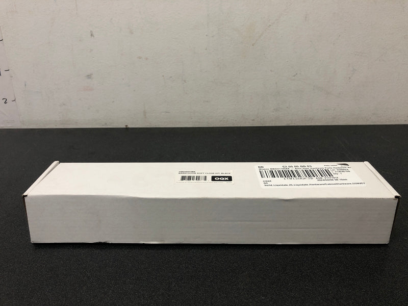 Miseno MBDH1195BK 12-11/16" Soft Close Barn Door Hardware Kit - Black