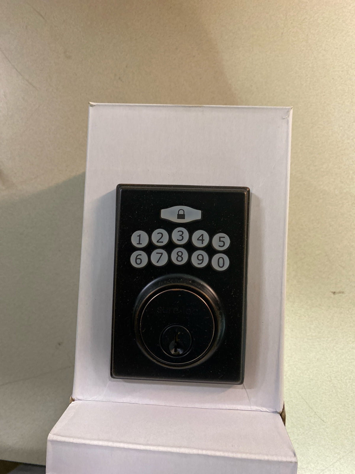 Sure-Loc DK201-MD 11P Electronic Single Cylinder Keyless Entry Deadbolt - Vintage Bronze
