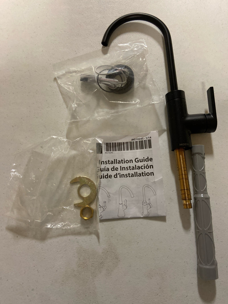 Moen S5550BL Nio 1.5 GPM One Handle High Arc Beverage Faucet - Matte Black