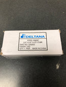 Deltana S35R53 3-1/2 x 3-1/2 Plain Bearing 5/8" Radius Corner Full Mortise Hinge - Pair - Polished Brass