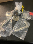 Emtek C520HAUS15 Hammered Privacy Door Lever Set from the SELECT Brass Collection with Concealed Screws - Satin Nickel
