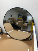 Glacier bay AL-70B 28 in. W x 28 in. H Round Aluminum Framed Wall Bathroom Vanity Mirror in Black (Screws Not Included)