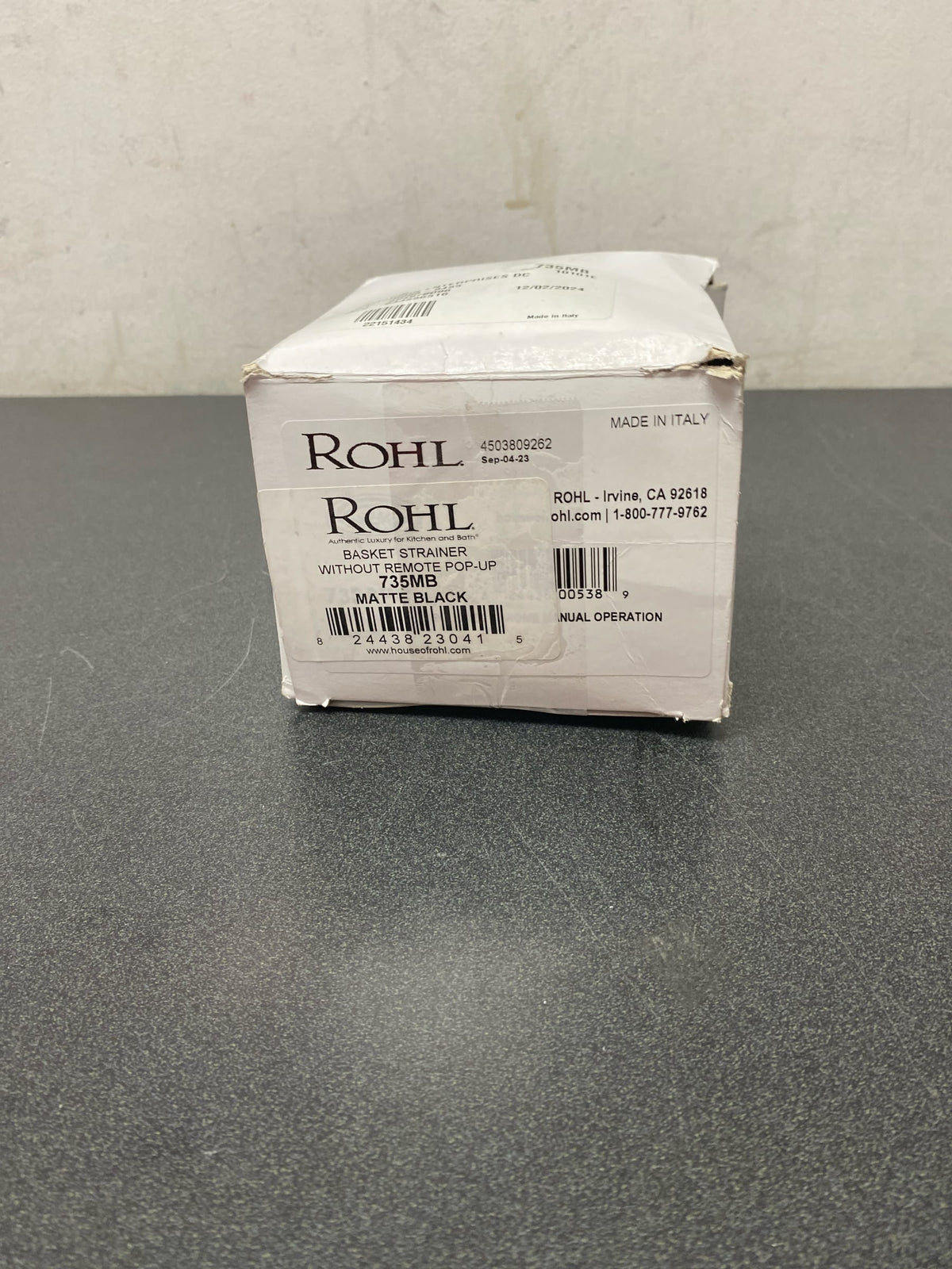 ROHL 735MB Kitchen Accessories, Matte Black