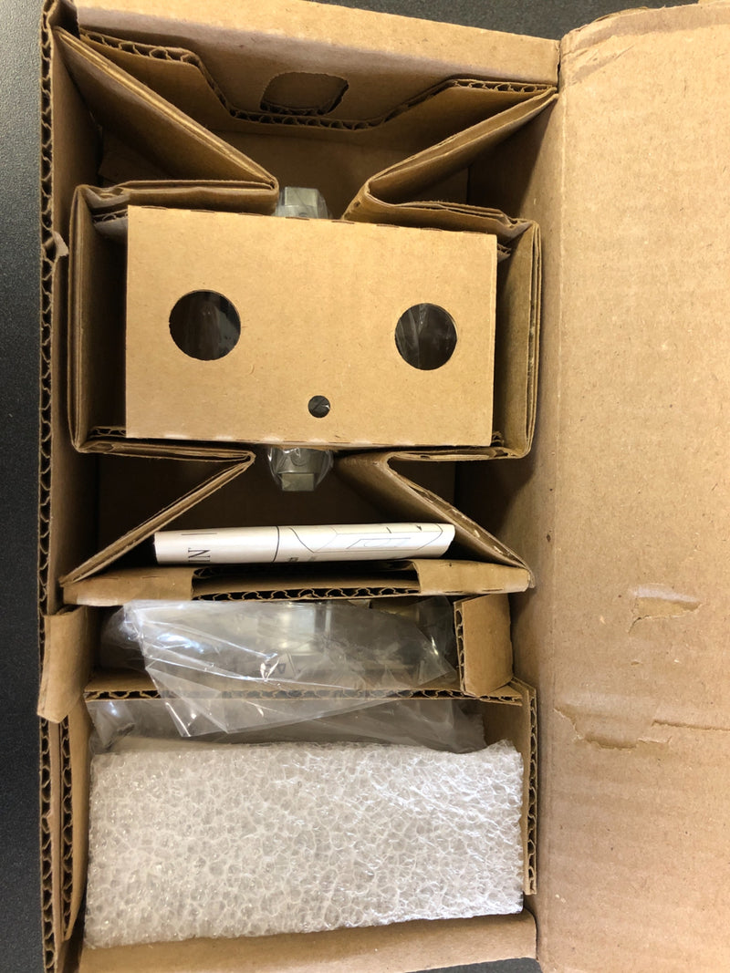 Baldwin Reserve Square Satin Nickel Universal Hall/Closet Door Lever with Contemporary Square Rose