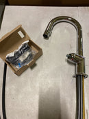 Brizo 63975LF-PCLHP Odin 1.8 GPM Single Hole Pull Down Prep/Bar Faucet with Arc - Less Handle - Chrome