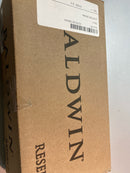 Baldwin FDTUBCSR044 Tube Non-Turning Two-Sided Through-Door Dummy Door Lever Set from the Reserve Collection - Satin Brass