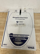 Kohler 4733-RL-17 Glenbury Readylatch Elongated Quiet-Close Front Toilet Seat in Teal