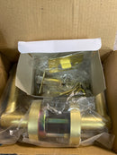 Miseno MLK3012SB Elkton Round Rod Privacy Door Lever Set - Satin Brass