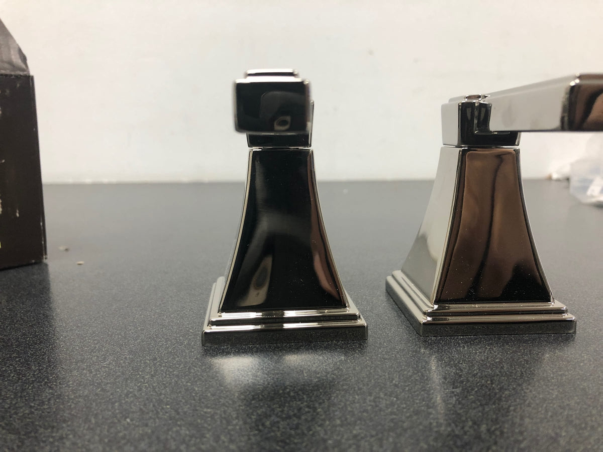Signature Hardware 446134 Pinecrest Lever Handles for Widespread Faucet - Less Faucet - Polished Nickel