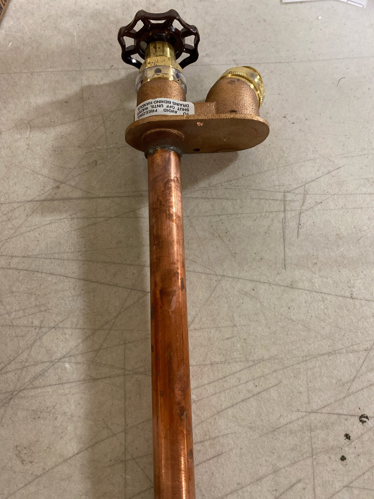 Woodford Mfg 1/2 in. x 3/4 in. FPT x MPT x 8 in. L Freezeless Draining Sillcock w-34HA VB