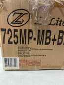 Z-Lite 725MP-MB+BN Melange 8" Wide Mini Pendant - Matte Black / Brushed Nickel