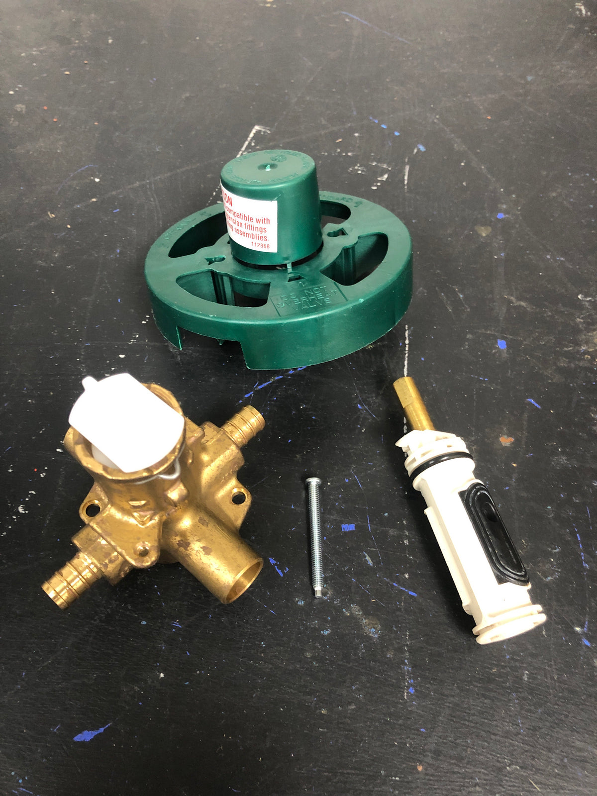 Moen FP62380 1/2 Inch PEX Posi-Temp Pressure Balancing Rough-In Valve and Pre-Installed Flush Plug (No Stops) - N/A