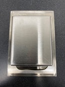 Hager 15S32D Trim and Auxiliary 3-1/2 Inch x 5 Inch Flush Cup Door Pull from the Pulls Collection - Satin Stainless