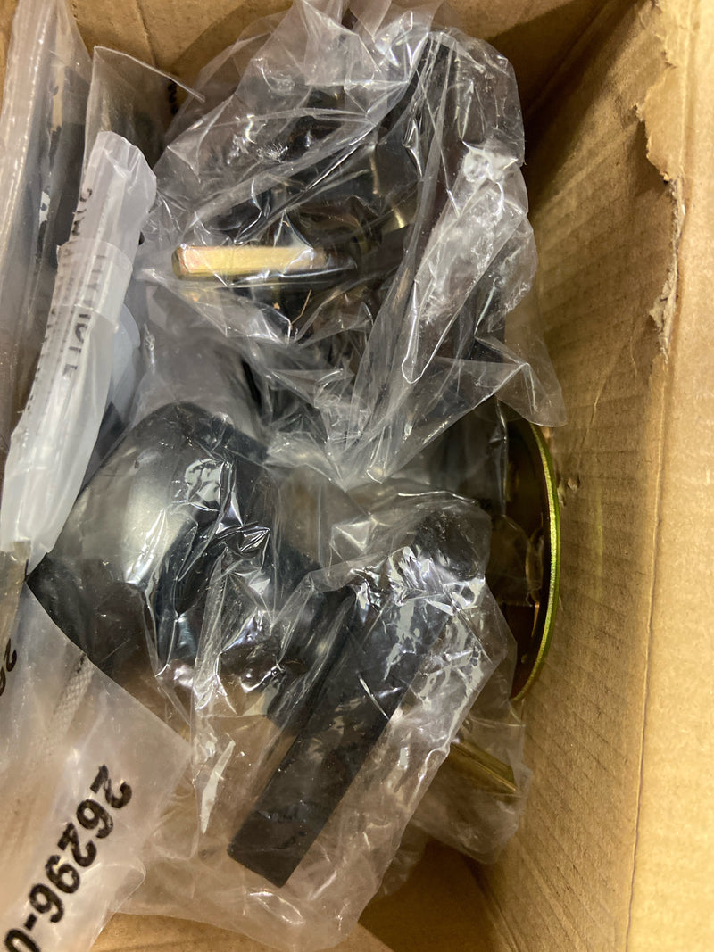 Kwikset 971AYKMDT-514 Single Cylinder Interior Arroyo Knob with Midtown Rose Trim Matte Black Finish