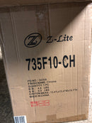 Z-Lite 735F10-CH Vaughn 11" Wide Flush Mount Ceiling Fixture - Chrome