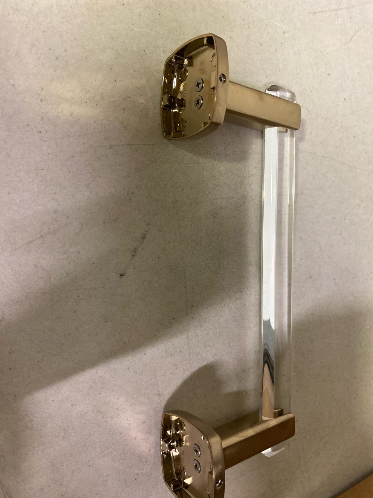 Brizo 694767-GLCL Allaria 8" Towel Bar - Luxe Gold / Clear Acrylic