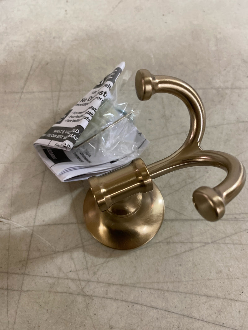 Delta CML35-CZ Chamberlain Wall Mount Double J-Hook Towel Hook Bath Hardware Accessory in Champagne Bronze