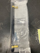 Belwith Keeler B077053-MBBGB Sinclaire 8-13/16" Center to Center Modern Industrial Ridged Cabinet Bar Handle / Drawer Bar Pull - Matte Black / Brushed Golden Brass