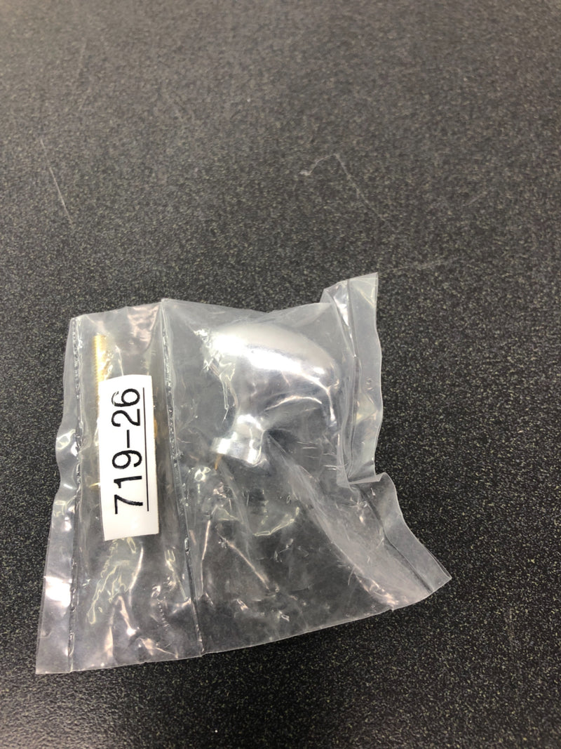 Schaub and Company 719-26 Country 1-3/8" Solid Brass Traditional Egg / Oval Cabinet Knob - Chrome