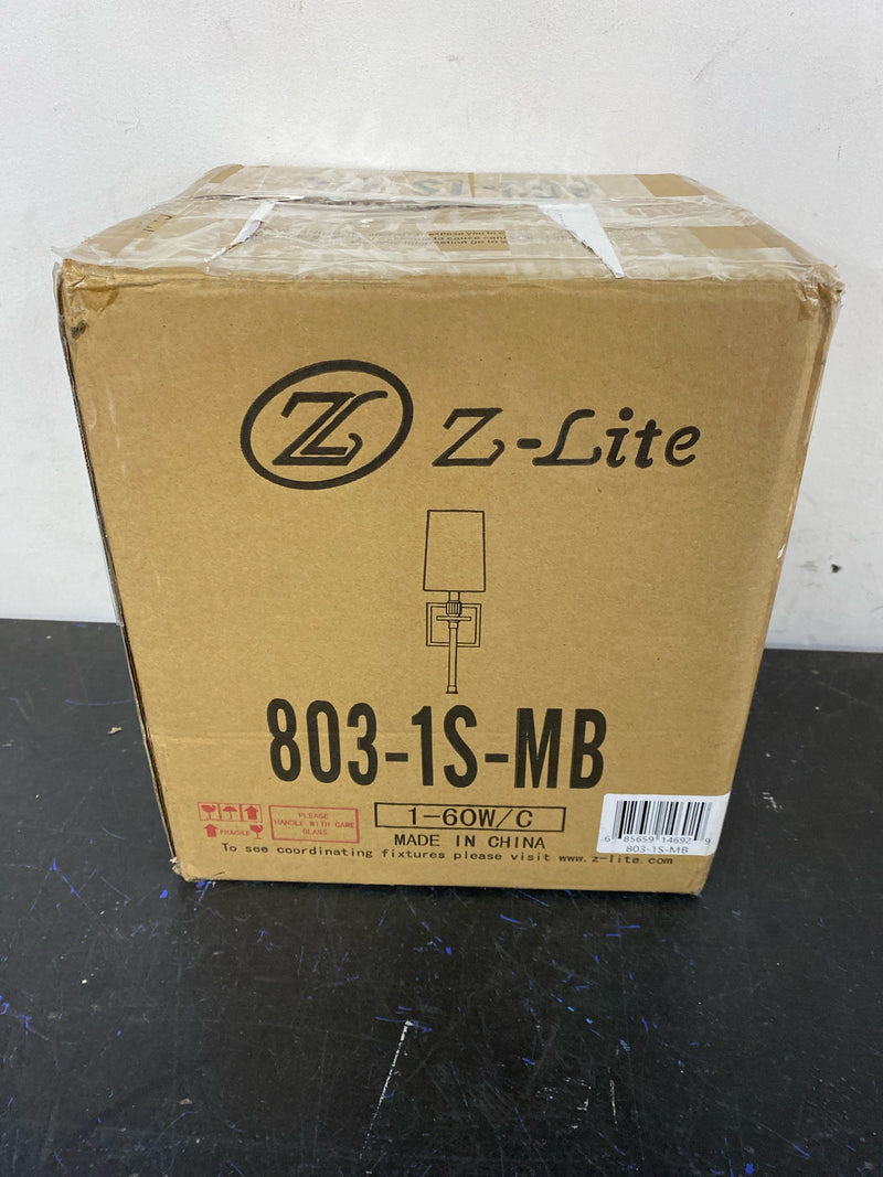 Z-Lite 1 Light Wall Sconce 803-1S-MB