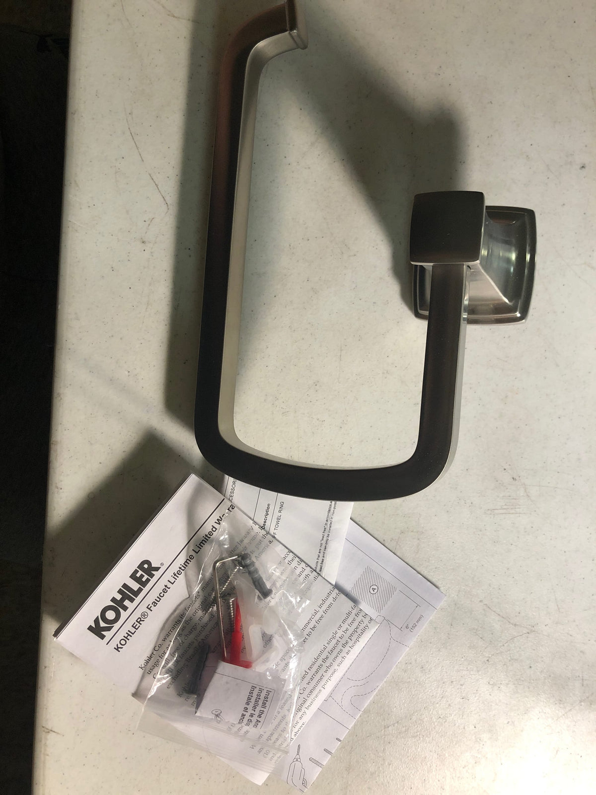 KOHLER RIFF TOWEL RING