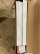 Home decorators collection 10793478538997 White Cordless Faux Wood Blinds for Windows with 2 in. Slats - 30.5 in. W x 54 in. L (Actual Size 30 in. W x 54 in. L)