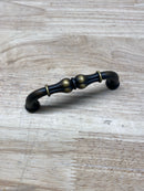 Jeffrey Alexander 818-96ABSB Bella 3-3/4" Center to Center Traditional French Inspired Cabinet Handle / Drawer Pull - FINAL SALE - Clearance - Antique Brushed Satin Brass