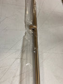 Emtek 84073.RECUS19.SMUS19 Smooth 36 Inch Center to Center Bar Appliance Pull with Rectangular Stem from the SELECT Collection - Flat Black / Flat Black Stem