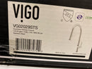 VIGO Greenwich 18'' H Single-Handle Pull-Down Sprayer Kitchen Faucet with Touchless Sensor in Stainless Steel-VG02029STS