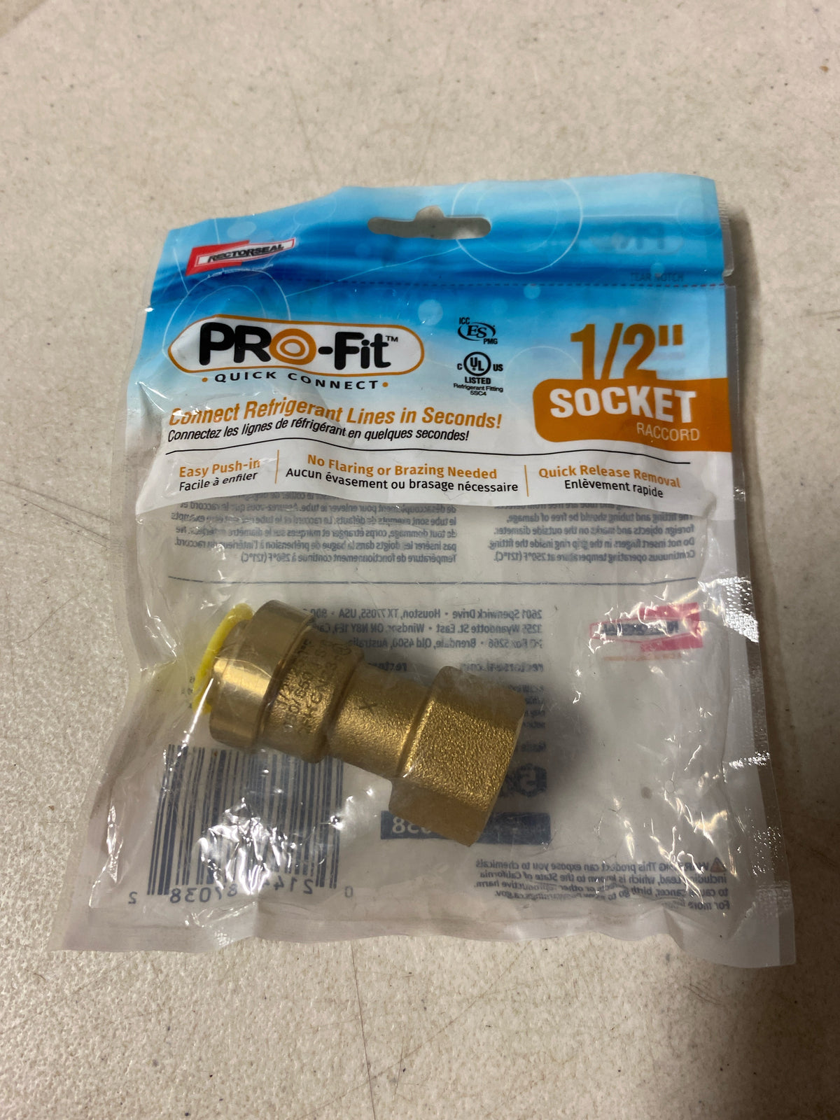 PRO-FIT 1/2" SOCKET QUICK CONNECT 87038