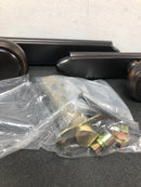 Emtek 7143US10B 11 Inch Stretto Concord Passage Sideplate Entry Set from the Classic Brass Collection - Oil Rubbed Bronze