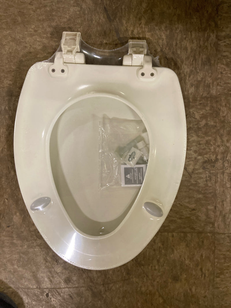 Bemis 19170PLE4 000 FCE4 Alesio Elongated Enameled Wood Toilet Seat, White