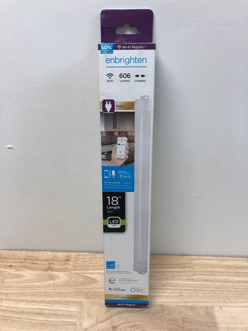 Enbrighten 47583-T1 18 in. Dimmable Linkable LED Wi-Fi Under Cabinet Light Fixture