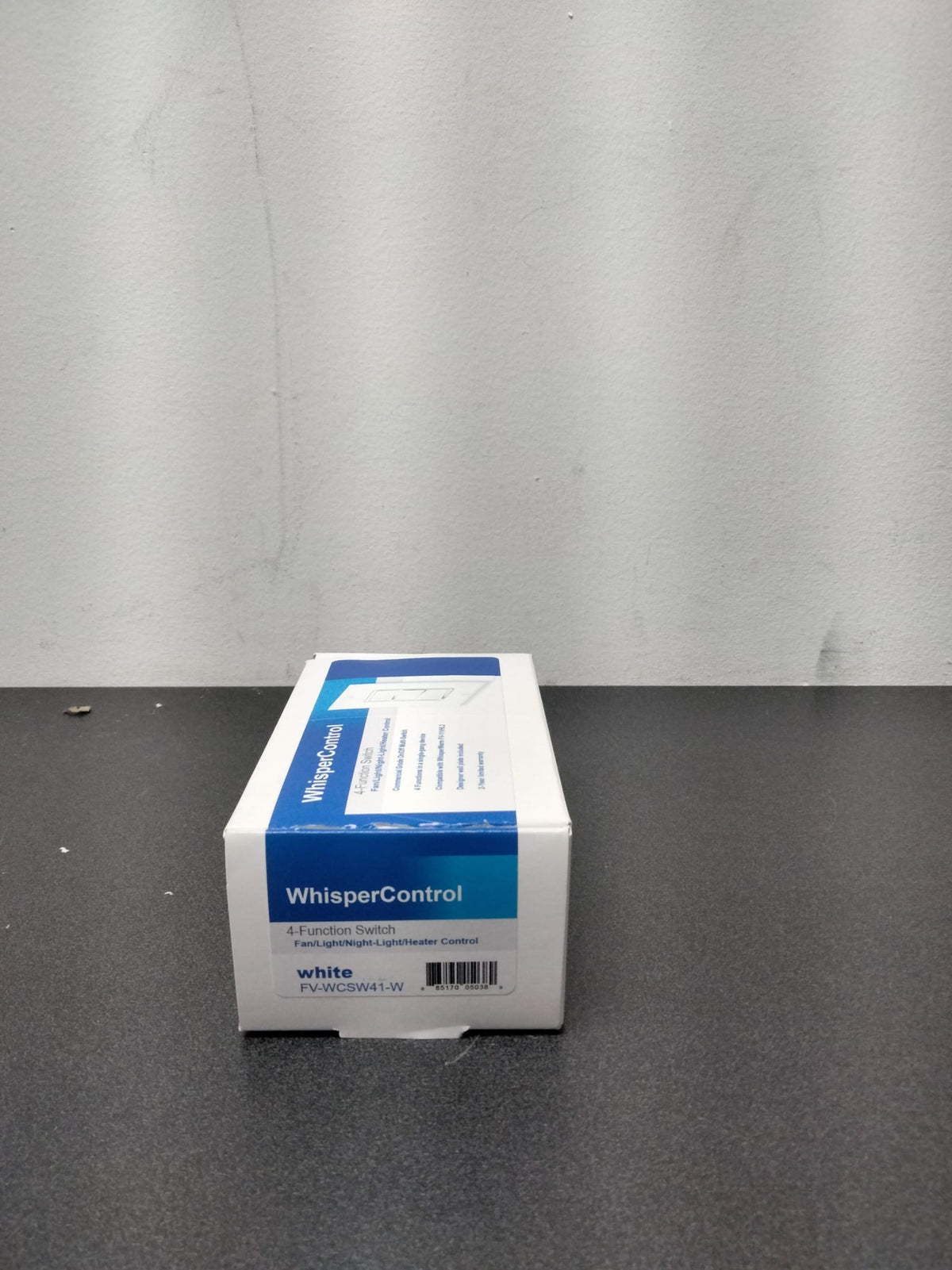 Panasonic 4 Function Single Gang WhisperControl Switch - White