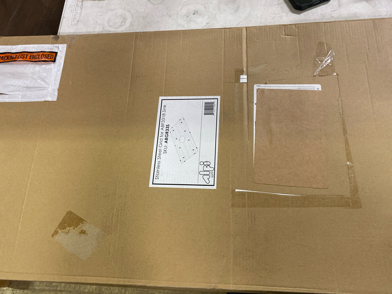 Alfi brand ABGR33S ABGR33S 30.88 in. Grid Kitchen Sink ABF3318S in Brushed Stainless Steel