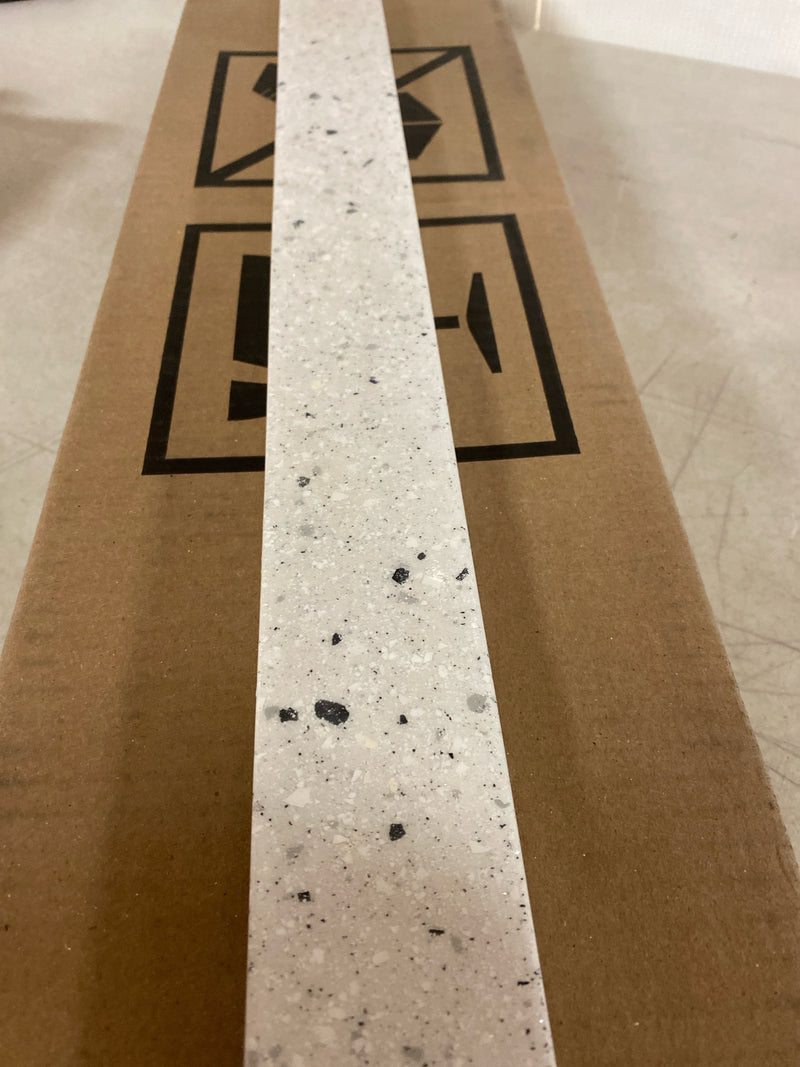 Home decorators collection BSSS31-AH 31 in. W Cultured Marble Vanity Backsplash in Silver Ash