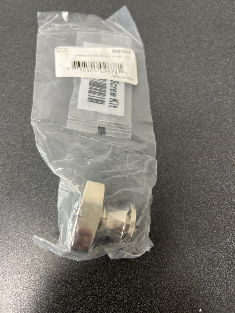 Emtek 86451US14 Freestone 1-1/2 Inch Square Cabinet Knob - Polished Nickel