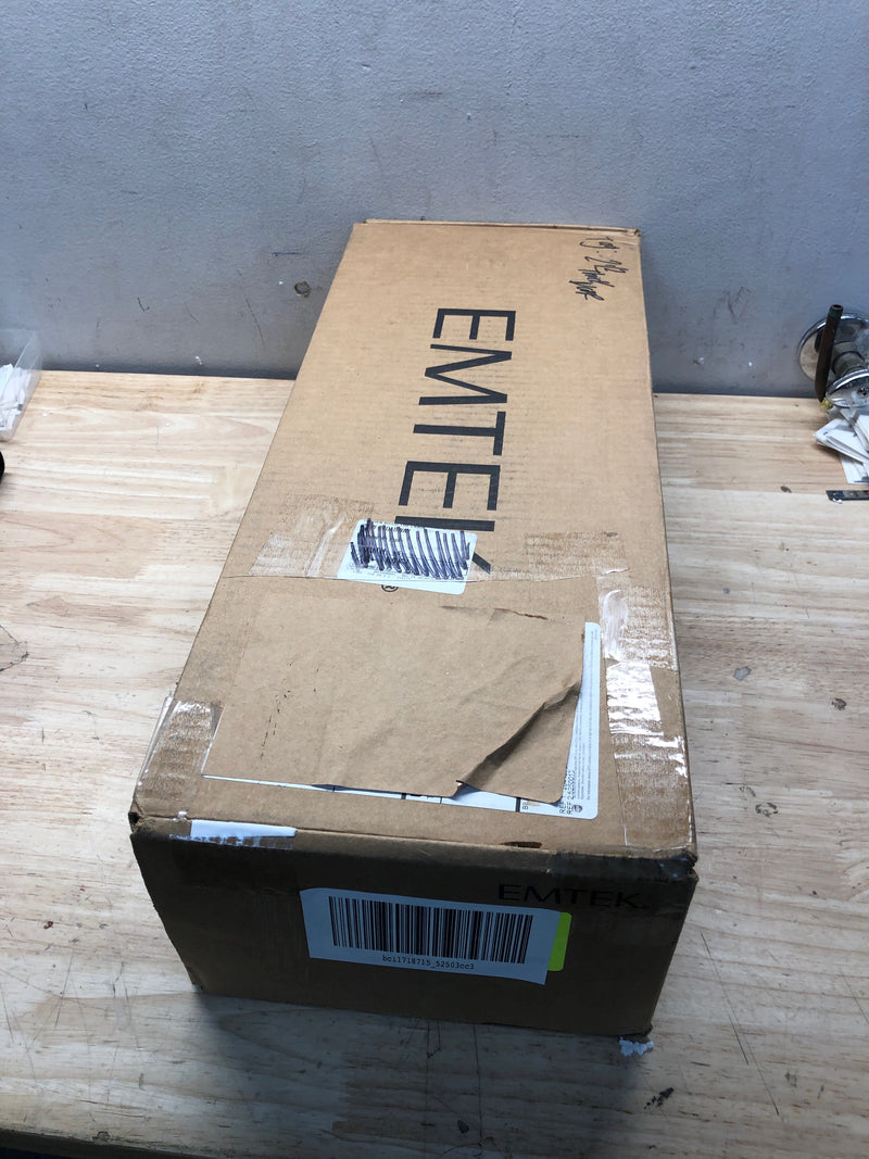 Emtek 3348US10B Lugano Single Cylinder Keyed Entry Brass Mortise Handleset - Oil Rubbed Bronze