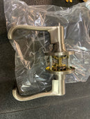 J-Series by Schlage Torino Door Lever with Standard Trim, Keyed Entry Lock, Satin Nickel, J54 TOR 619