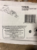 Delta T4799-BL Pivotal Deck Mounted Tub Filler with Built-in Diverter - Includes Hand Shower - Matte Black
