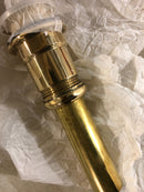 California Faucets 9050ZB-PB ZeroDrain Pop-Down Style Lavatory Drain Assembly with 2-1/4" Diameter Flange - Polished Brass