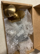 Nostalgic Warehouse 712827 New York Solid Brass Passage Door Knob Set with Cottage Rose and 2-3/8" Backset - Antique Brass