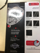 Delta 52638-SS18-PK Universal Showering 1.75 GPM Multi Function Shower Head with H2Okinetic Technology - Brilliance Stainless