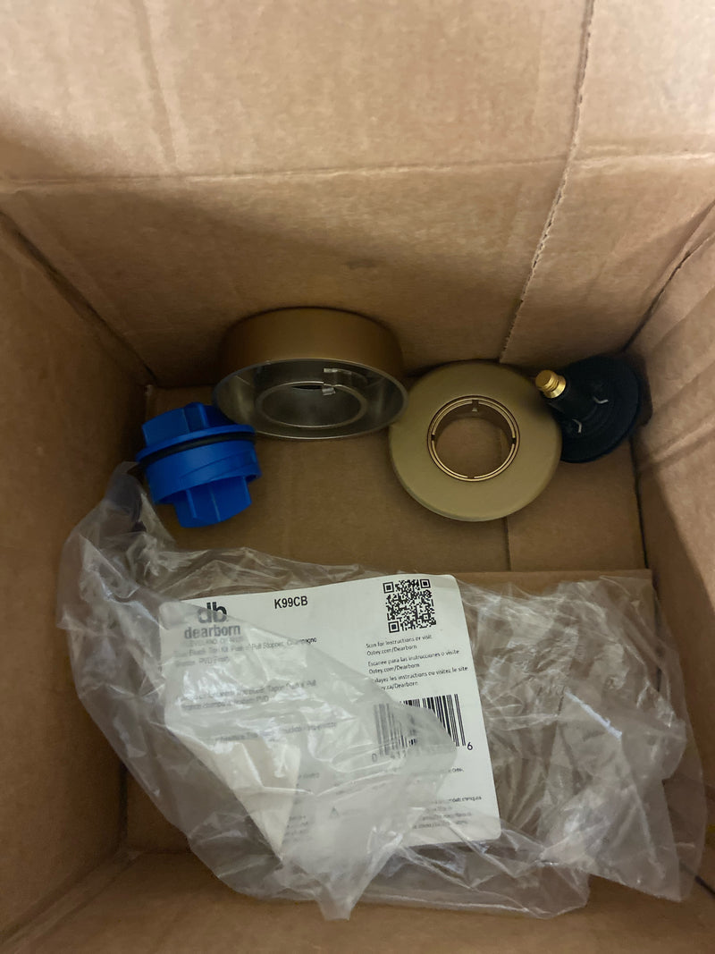 Dearborn K99CB True Blue 1-1/2" Tub Drain Kit - with Overflow - Champagne Bronze
