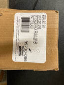 Kwikset 973PVLRCT-514 Prava Lever Dummy Interior Pack with Knurled Handle and Rectangle Rose for Handlesets - Matte Black