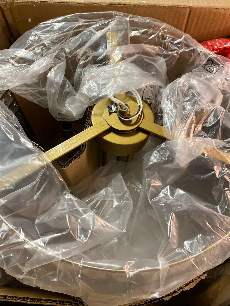 Living District Elise 4 Light 14" 712 Flush Mount, Brass - LD712F14BR