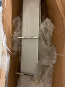 Minka Lavery Wall Sconce Lighting 2923-77-L High Rise Bath Glass Damp Bath Vanity Fixture, 1 Light LED, Chrome