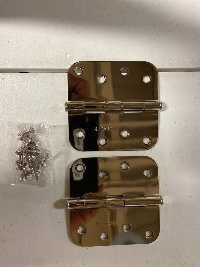 Emtek 91033US14 3.5"x3.5"x2.2mm Plain Bearing Door Hinge- Polished Nickel