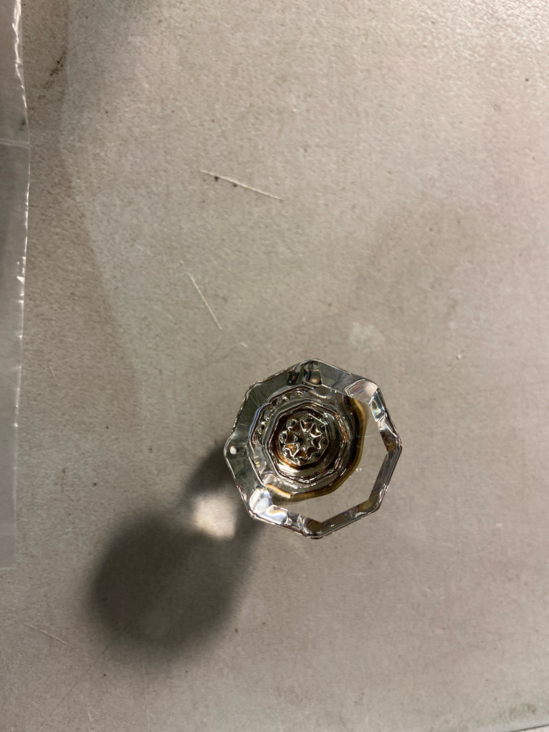 Emtek 86010US7 Old Town 1 Inch Geometric Cabinet Knob from the Glass Collection - French Antique