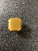 Belwith Keeler B076895-BGB Monroe 1-5/16" Stepped Square Cabinet Knob / Drawer Knob - Brushed Golden Brass